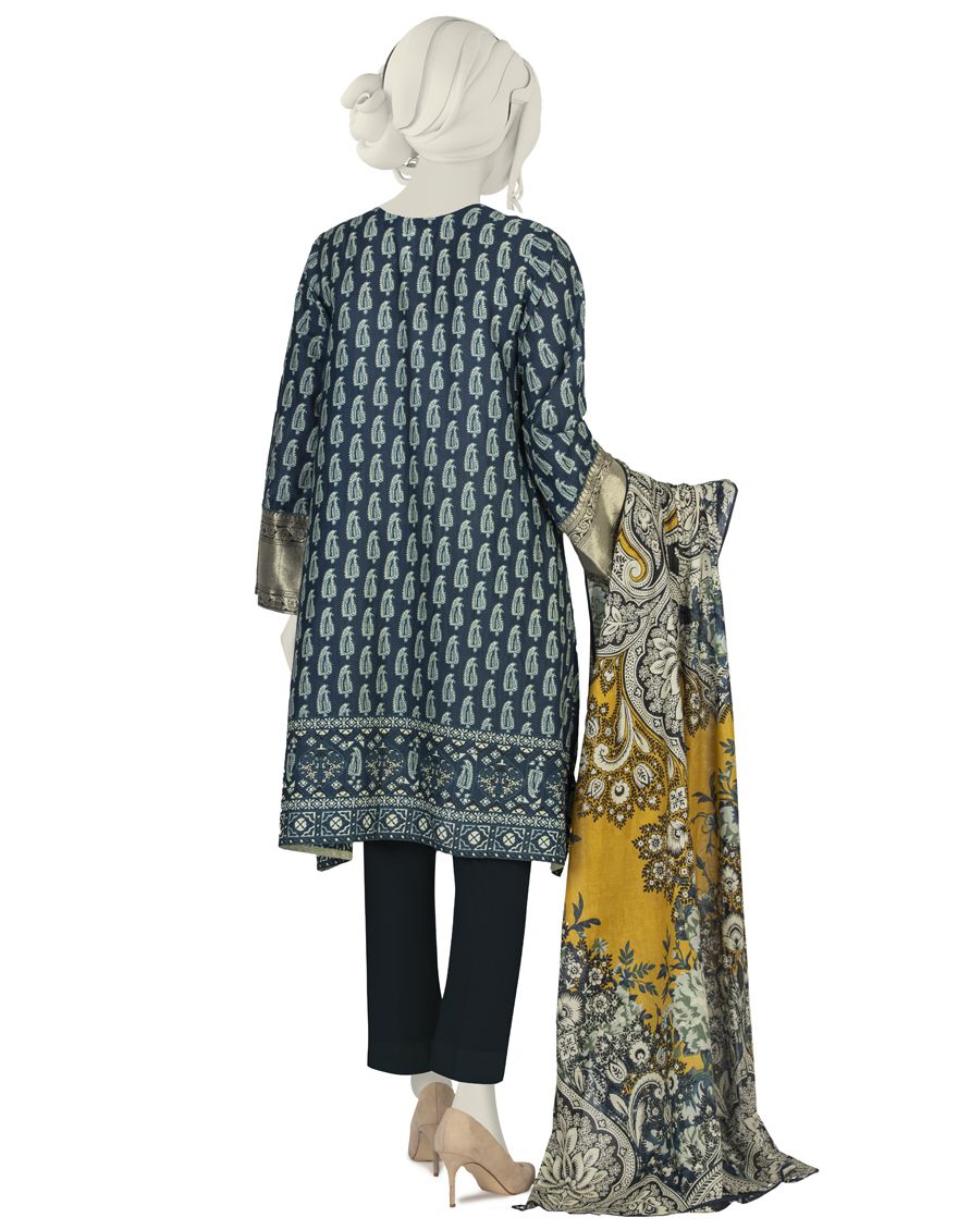 BLUE LAWN 3PC STITCHED | JLAWN-S-US-22-020/S ASAHI - Image 2