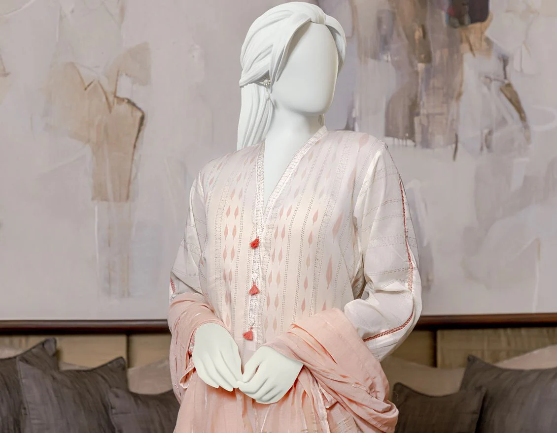 OFF WHITE LAWN 3PC UNSTITCHED | JLAWN-S-US-22-023 MARBLE - Image 2