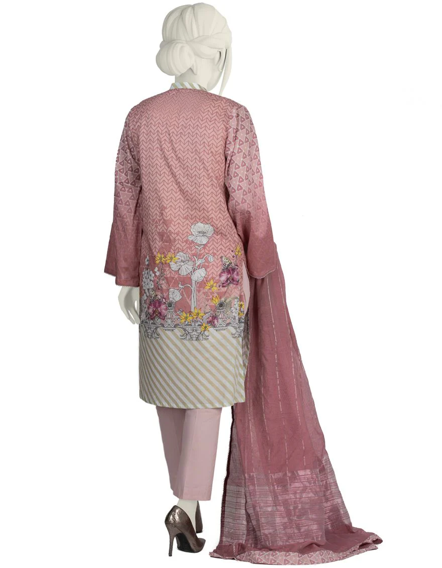 PINK LAWN 3PC STITCHED | JLAWN-S-US-22-024/S FLEECY - Image 2