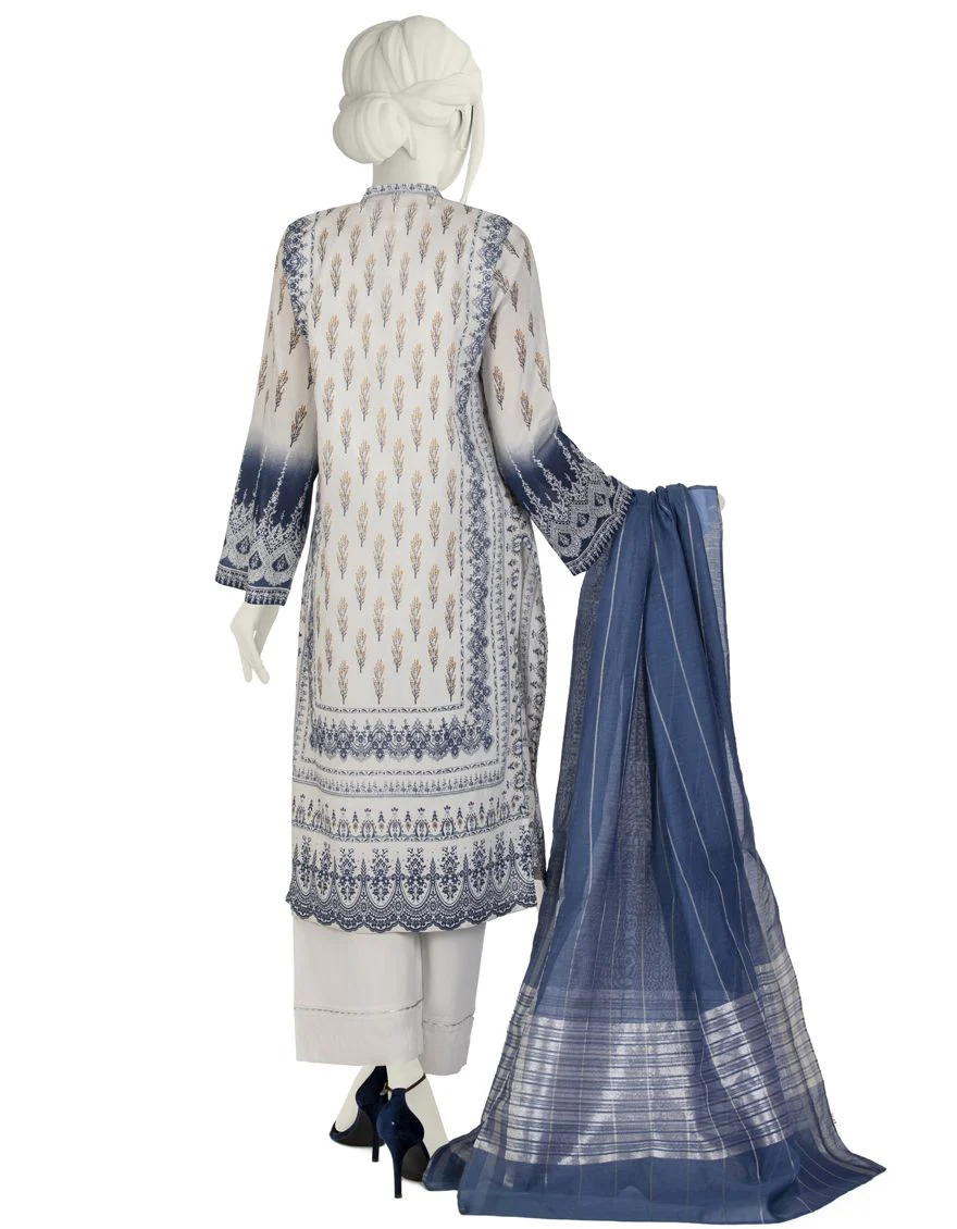 WHITE LAWN 3PC STITCHED | JLAWN-S-US-22-026/S SIGMA - Image 2