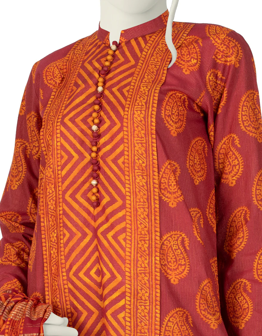 RED LAWN 3PC STITCHED | JLAWN-S-US-22-028/S ITSUKI - Image 2