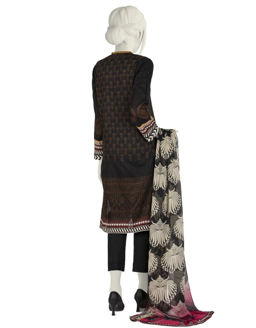 BLACK LAWN 3PC STITCHED | JLAWN-S-US-22-033/S PANKHARI - Image 2