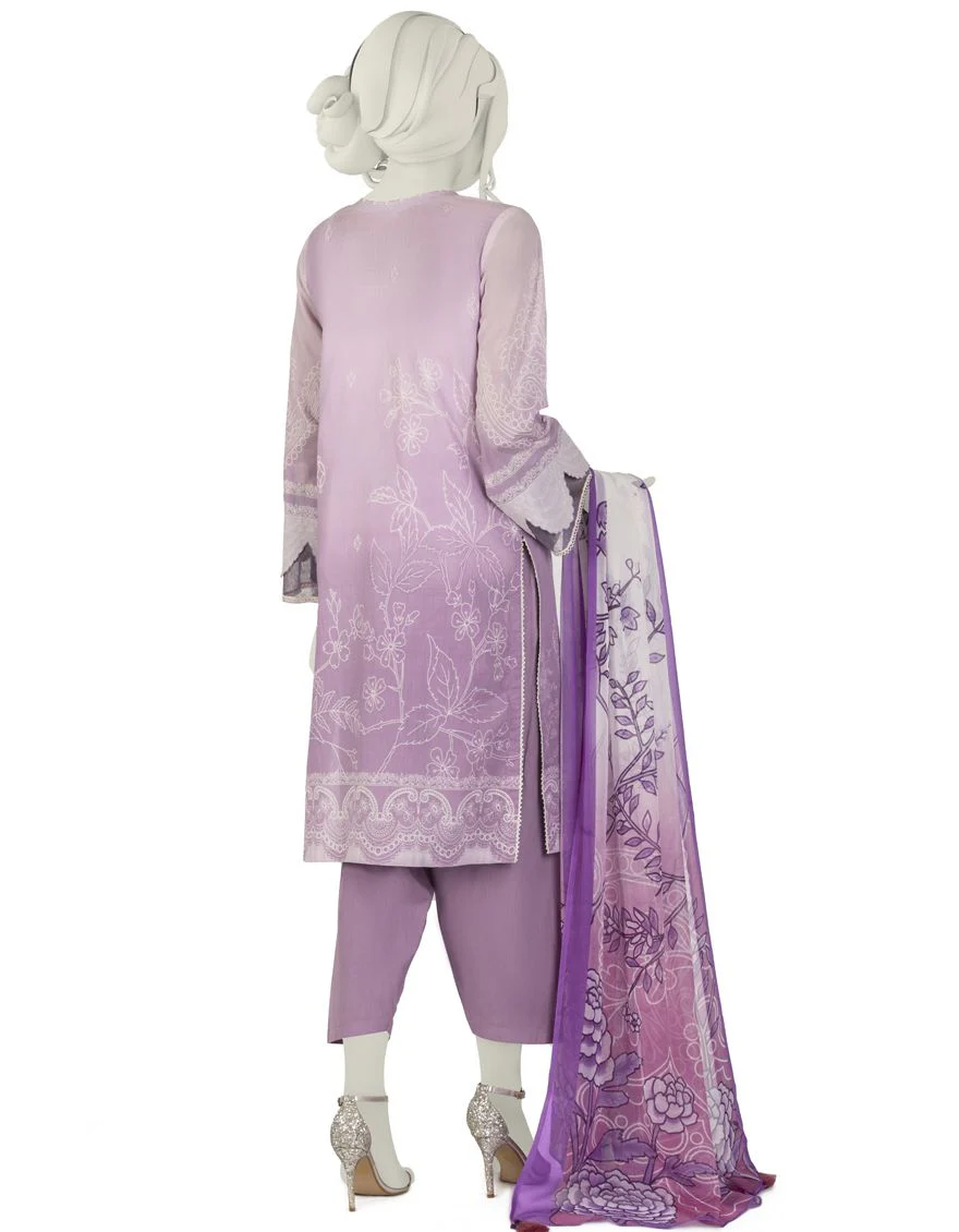 LILAC LAWN 3PC STITCHED | JLAWN-S-US-22-036/S HAIDEE - Image 2