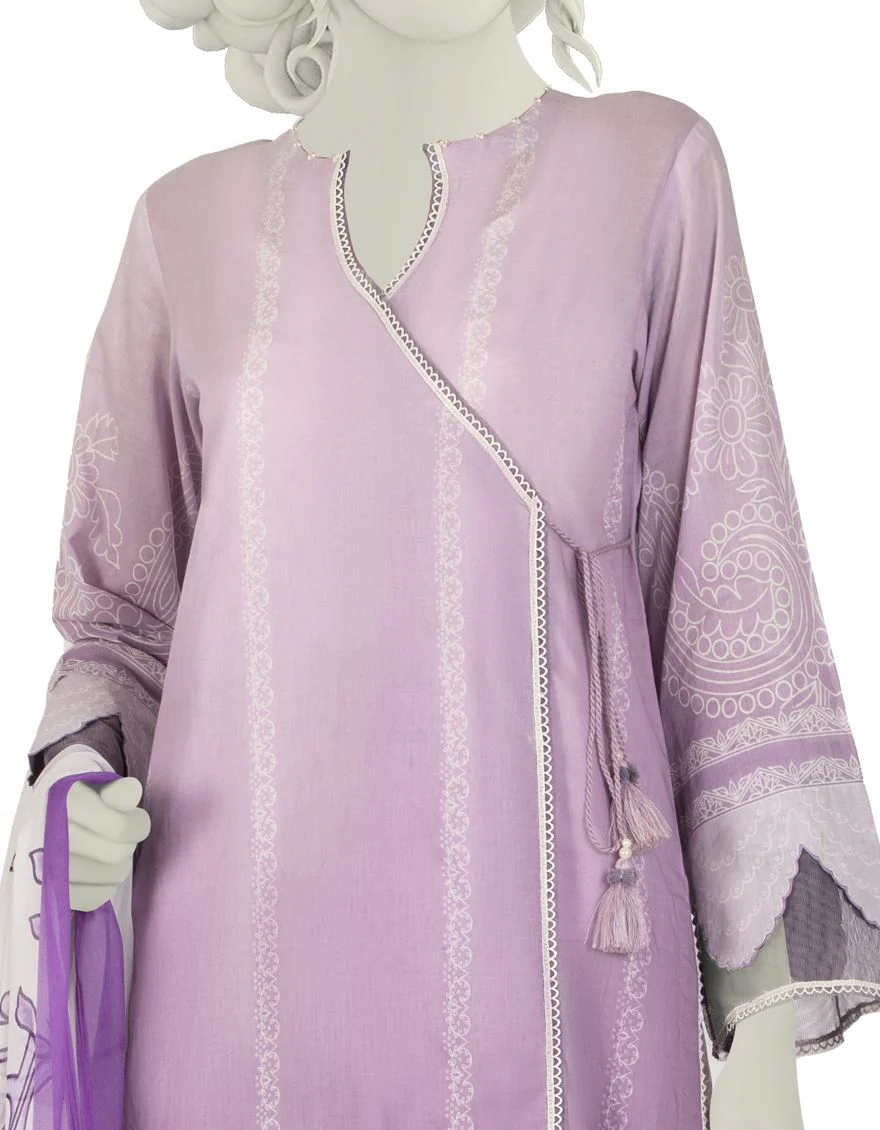 LILAC LAWN 3PC STITCHED | JLAWN-S-US-22-036/S HAIDEE - Image 3