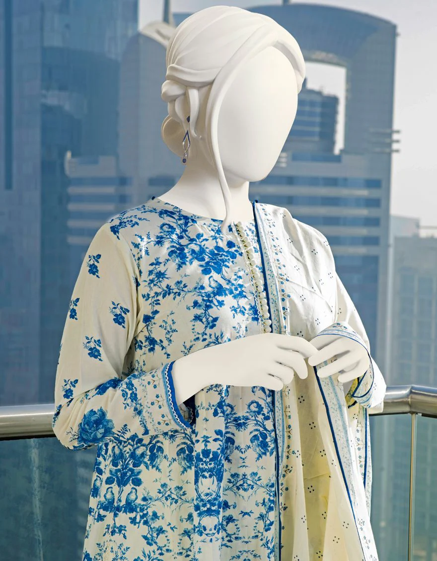 OFF WHITE LAWN 3PC STITCHED | JLAWN-S-US-22-041/S GUL-1-22 - Image 4
