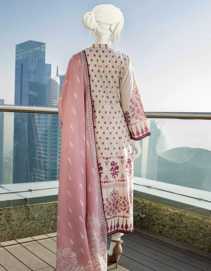 OFF WHITE LAWN 3PC STITCHED | JLAWN-S-US-22-044/S ROYA - Image 2