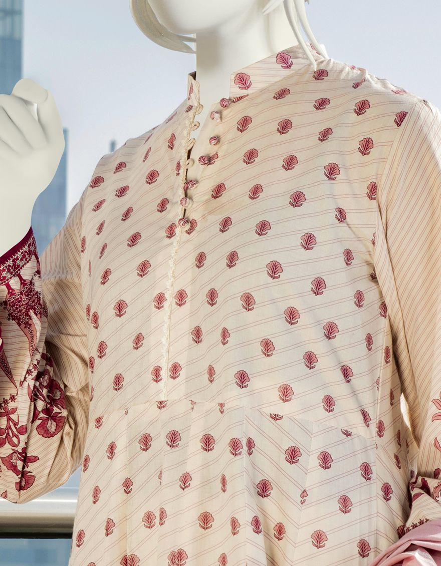 OFF WHITE LAWN 3PC STITCHED | JLAWN-S-US-22-044/S ROYA - Image 3