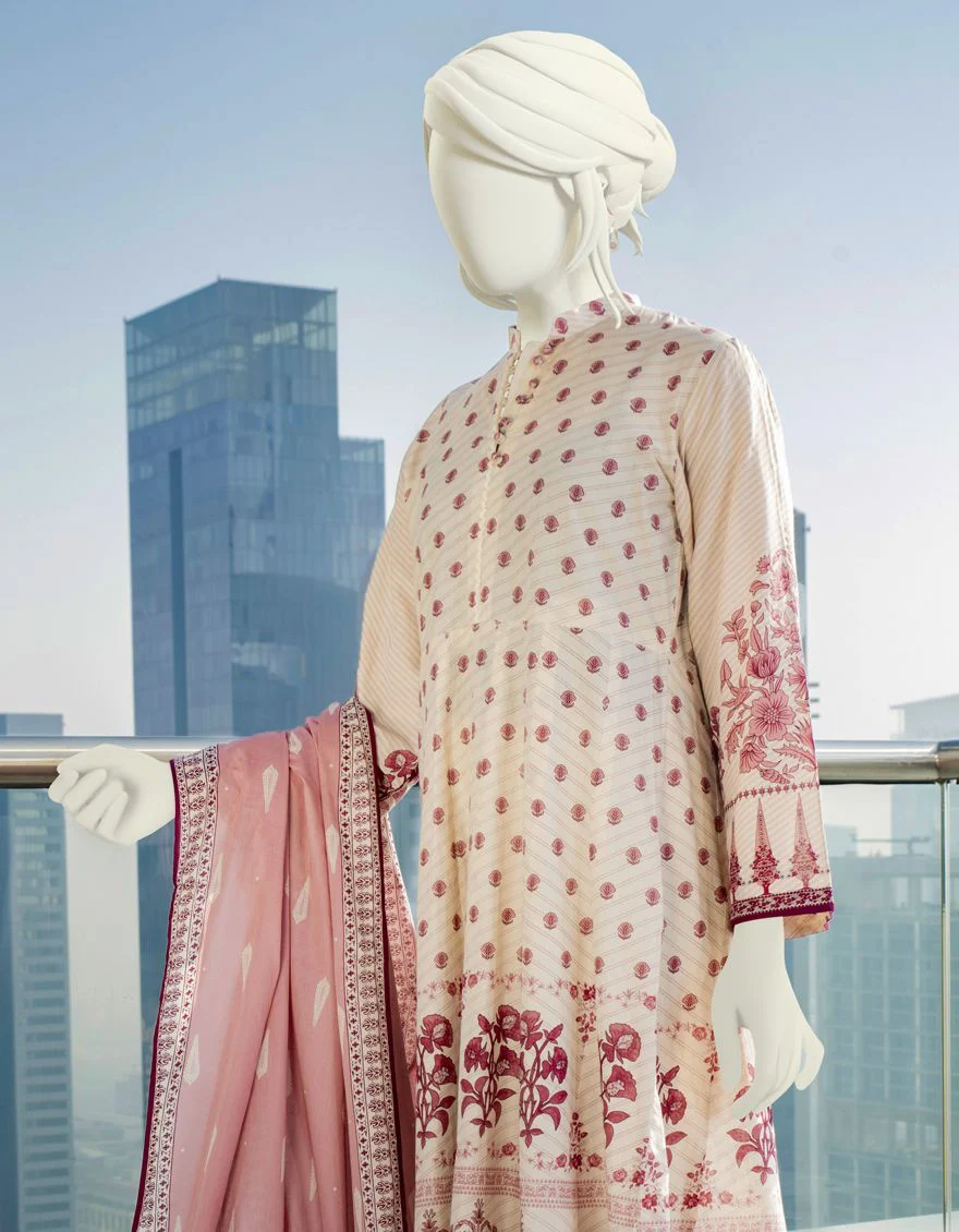 OFF WHITE LAWN 3PC STITCHED | JLAWN-S-US-22-044/S ROYA - Image 4