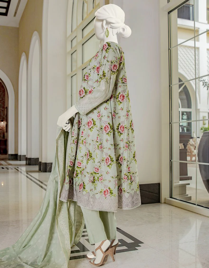 GREEN LAWN 3PC STITCHED | JLAWN-S-US-22-046/S AREZU - Image 2