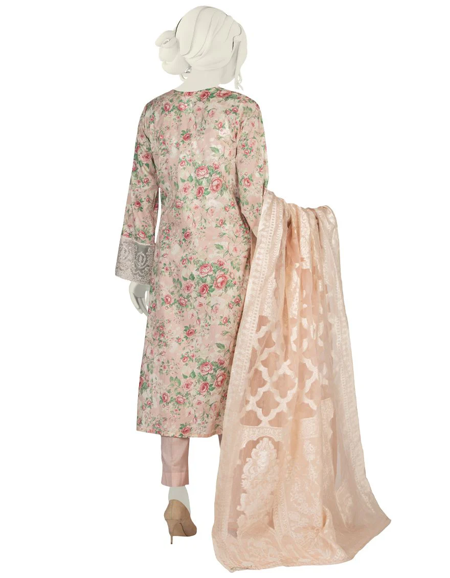 PINK LAWN 3PC STITCHED | JLAWN-S-US-22-047/S MEHTAB - Image 2