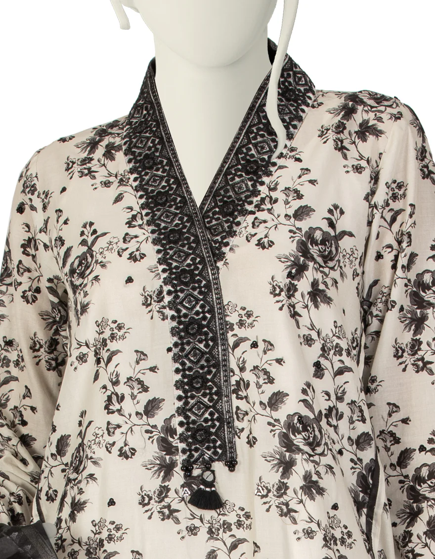 WHITE LAWN 3PC STITCHED | JLAWN-S-US-22-049/S SEPHER - Image 2