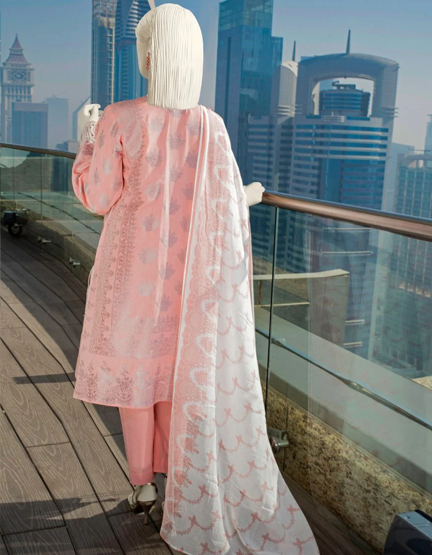 PINK LAWN 3PC UNSTITCHED | JLAWN-S-US-22-054 NICHA K - Image 4
