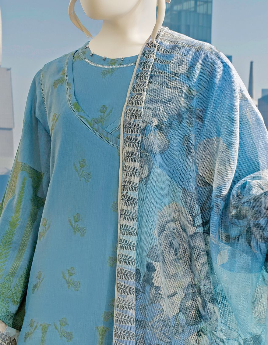 BLUE LAWN 3PC UNSTITCHED | JLAWN-S-US-22-056 MANELI - Image 5