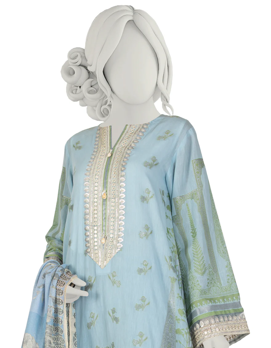 BLUE LAWN 3PC STITCHED | JLAWN-S-US-22-056/S MANELI - Image 2