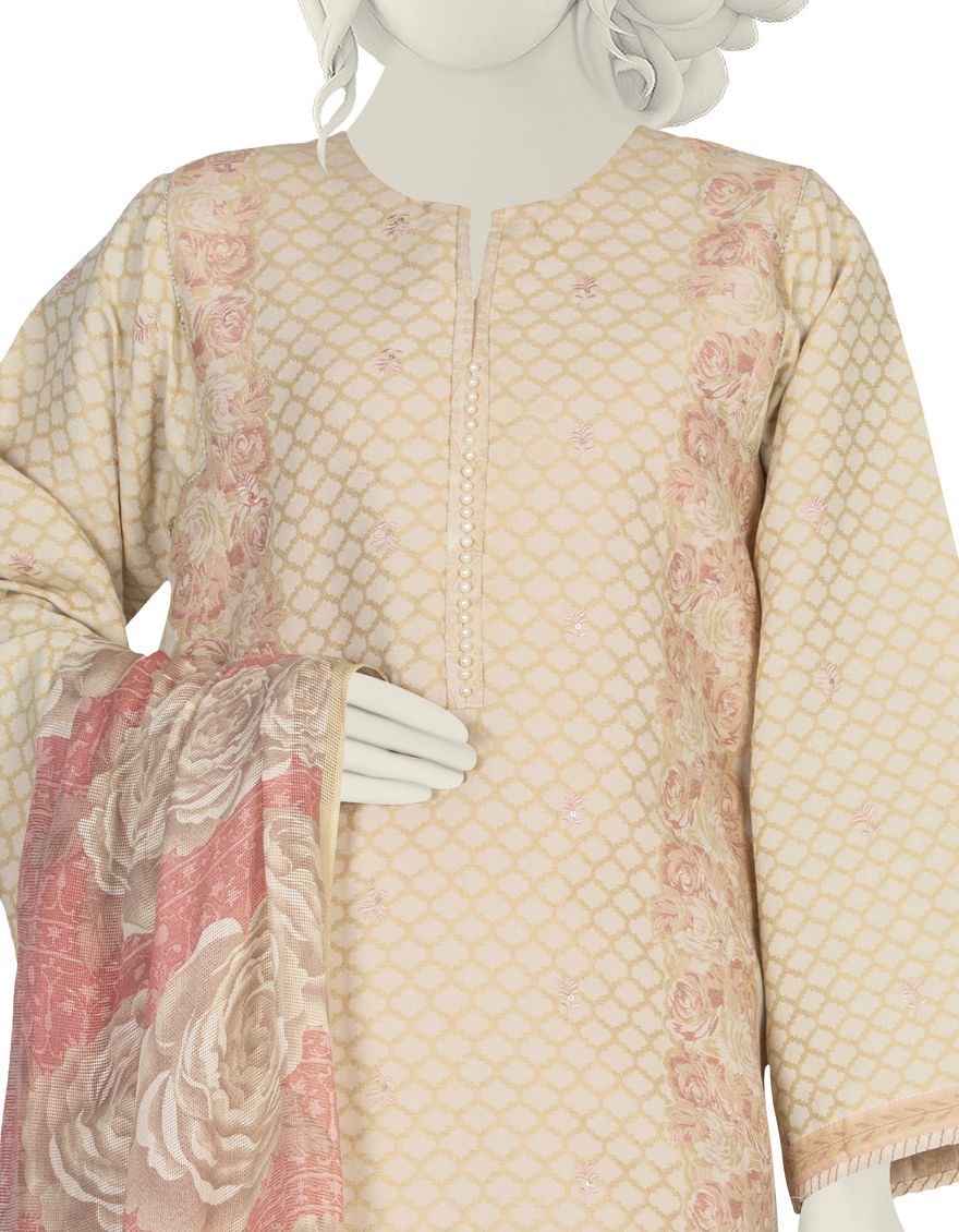 MULTICOLOR LAWN 3PC STITCHED | JLAWN-S-US-22-057/S FLORENCE - Image 3