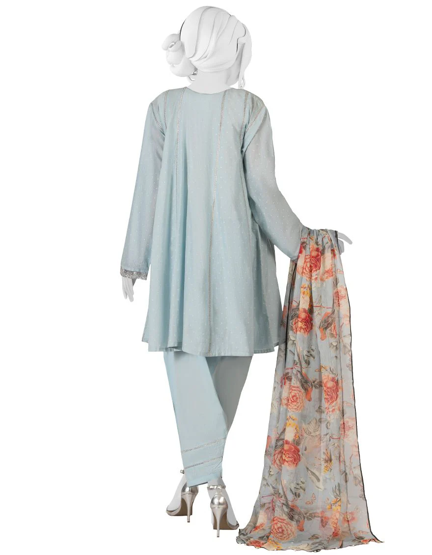 SKY BLUE 3PC UNSTITCHED | JLAWN-S-US-22-059 PACIFYING - Image 3