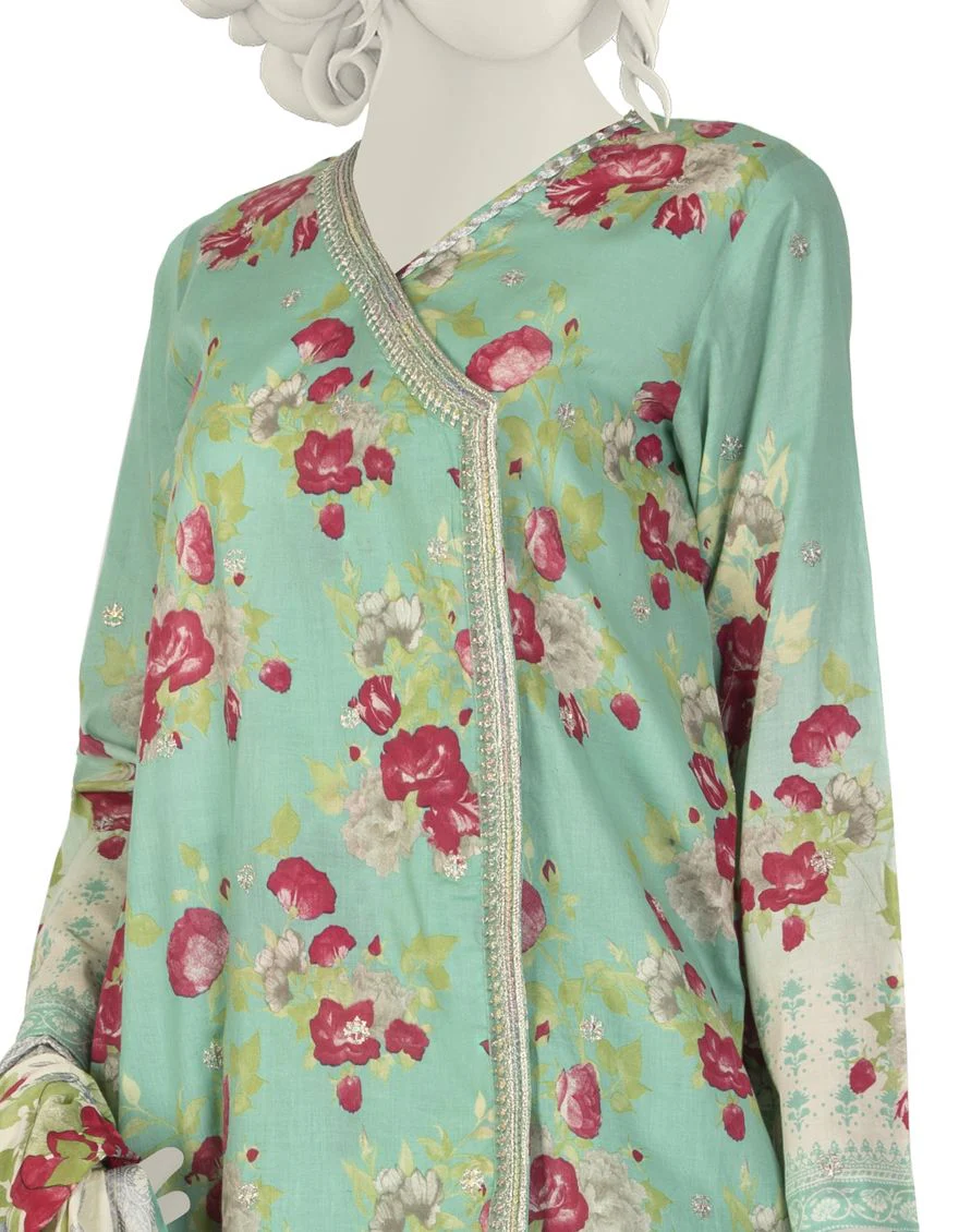AQUA 3PC STITCHED | JLAWN-S-US-22-064/S RAINA - Image 3