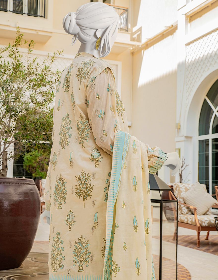 OFF WHITE LAWN 3PC UNSTITCHED | JLAWN-S-US-22-066 ANDAZ - Image 3
