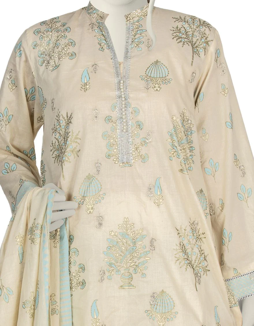 OFF WHITE LAWN 3PC STITCHED | JLAWN-S-US-22-066/S ANDAZ - Image 3