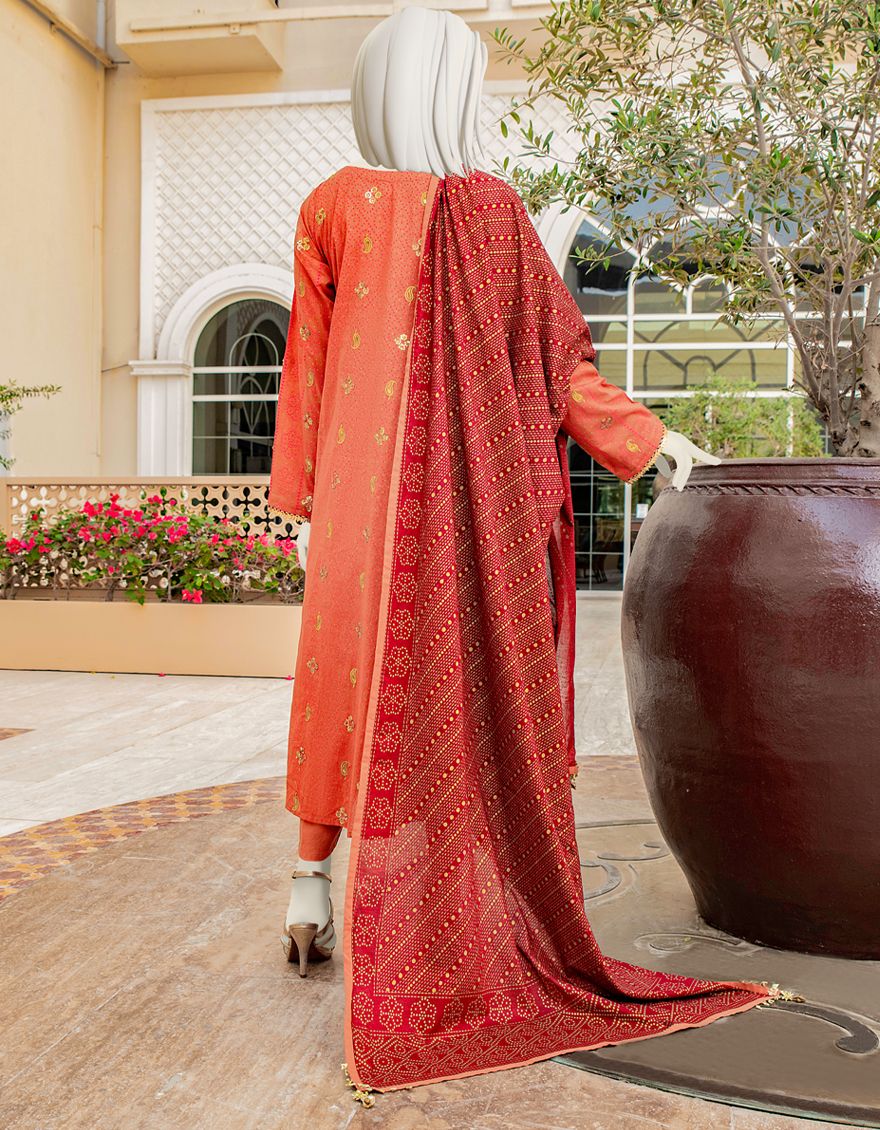CHROME LAWN 3PC UNSTITCHED | JLAWN-S-US-22-067 RIWAYAT - Image 3
