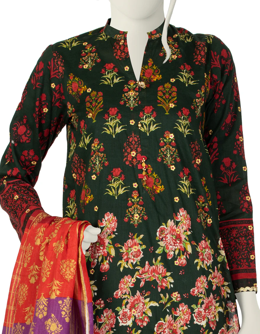 GREEN LAWN 3PC STITCHED | JLAWN-S-US-22-068/S HIRAYA - Image 2