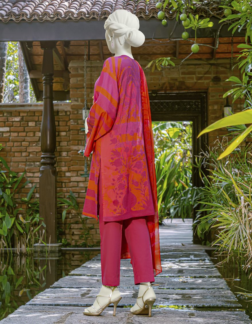 MAROON 3PC UNSTITCHED | JLAWN-S-US-22-071 SOUTA - Image 4