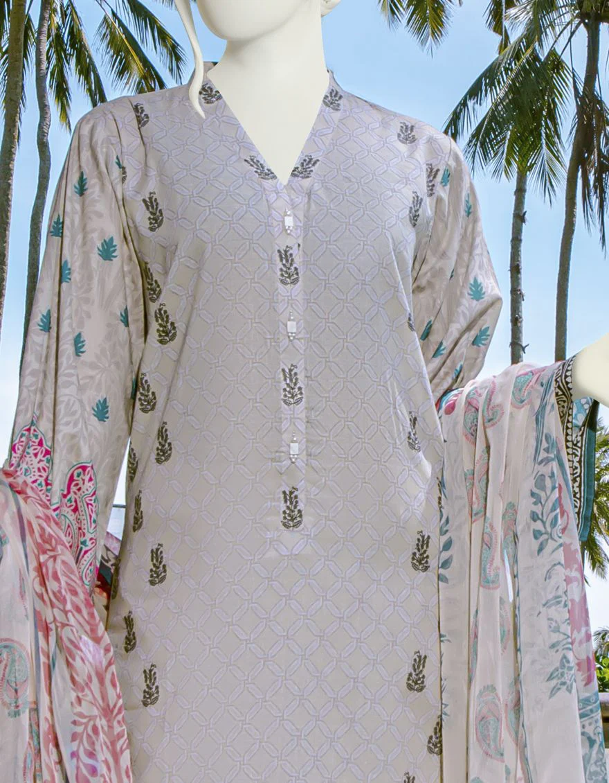 PINK 3PC UNSTITCHED | JLAWN-S-US-22-114 ETHNIC IND. - Image 4