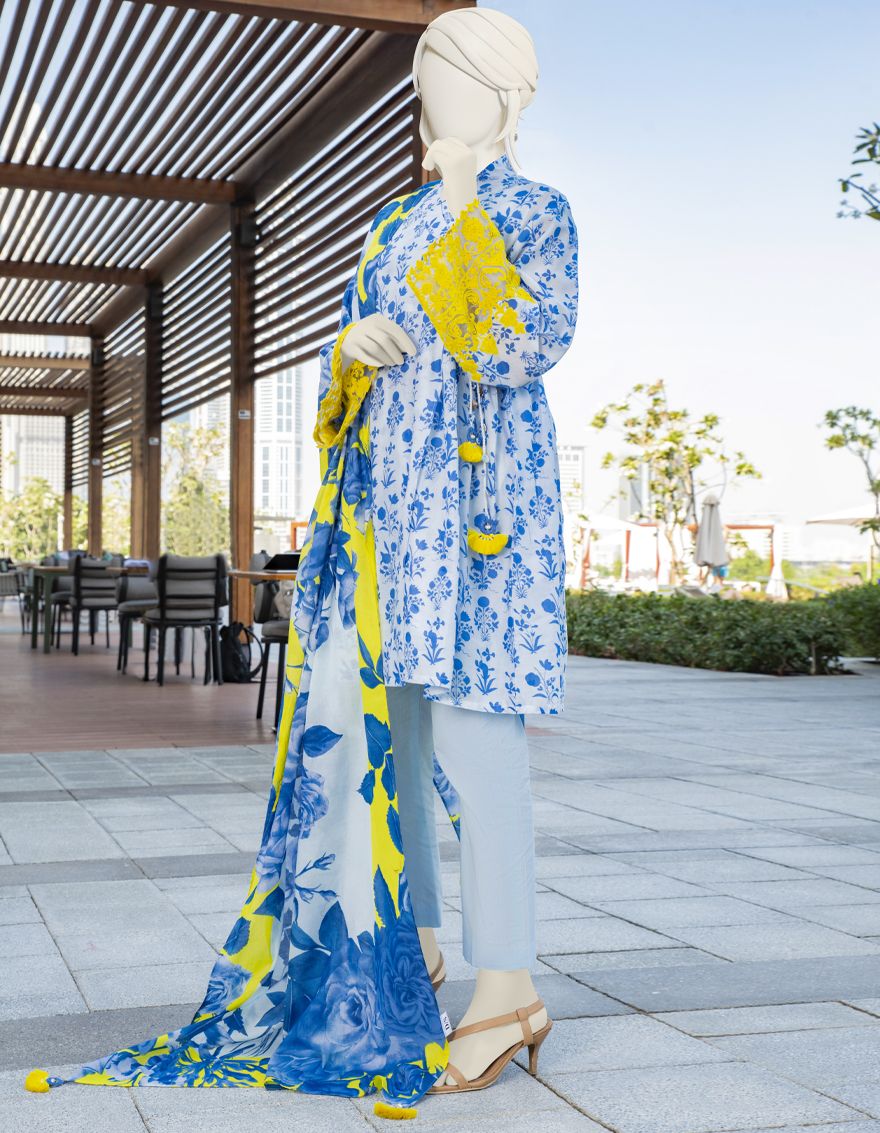 BLUE LAWN 3PC UNSTITCHED | JLAWN-S-US-22-129 ERICK - Image 3