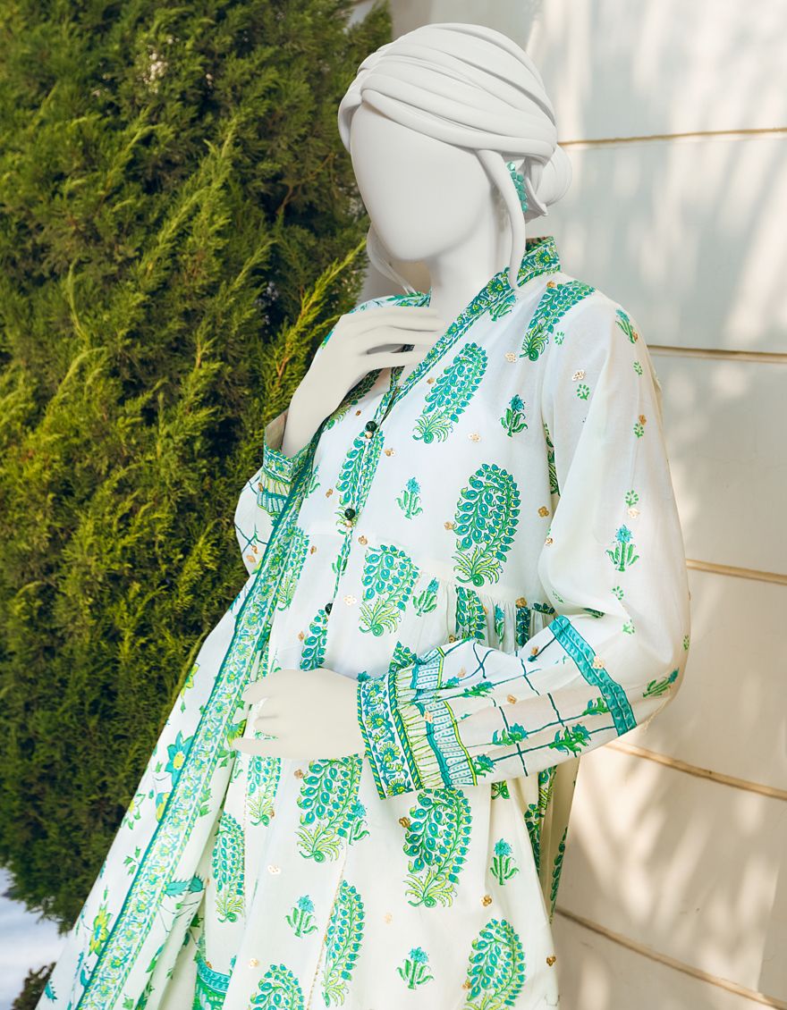 GREEN 3PC UNSTITCHED | JLAWN-S-US-22-140 FOREST - Image 3