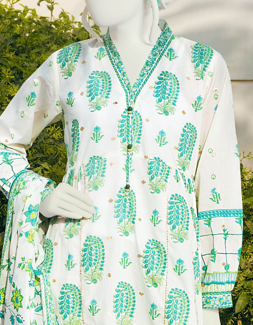 GREEN 3PC UNSTITCHED | JLAWN-S-US-22-140 FOREST - Image 4