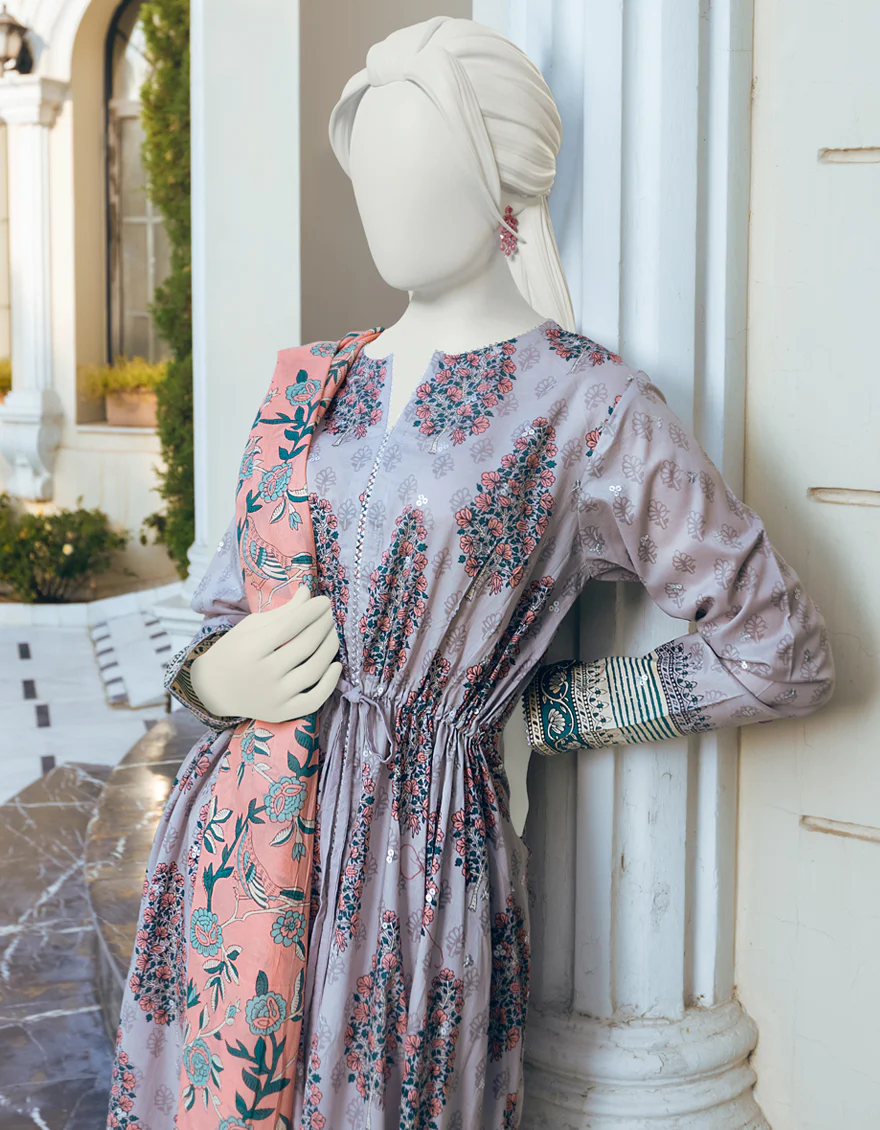 MULTICOLOR LAWN 3PC UNSTITCHED | JLAWN-S-US-22-143 MORROR ROSE - Image 2