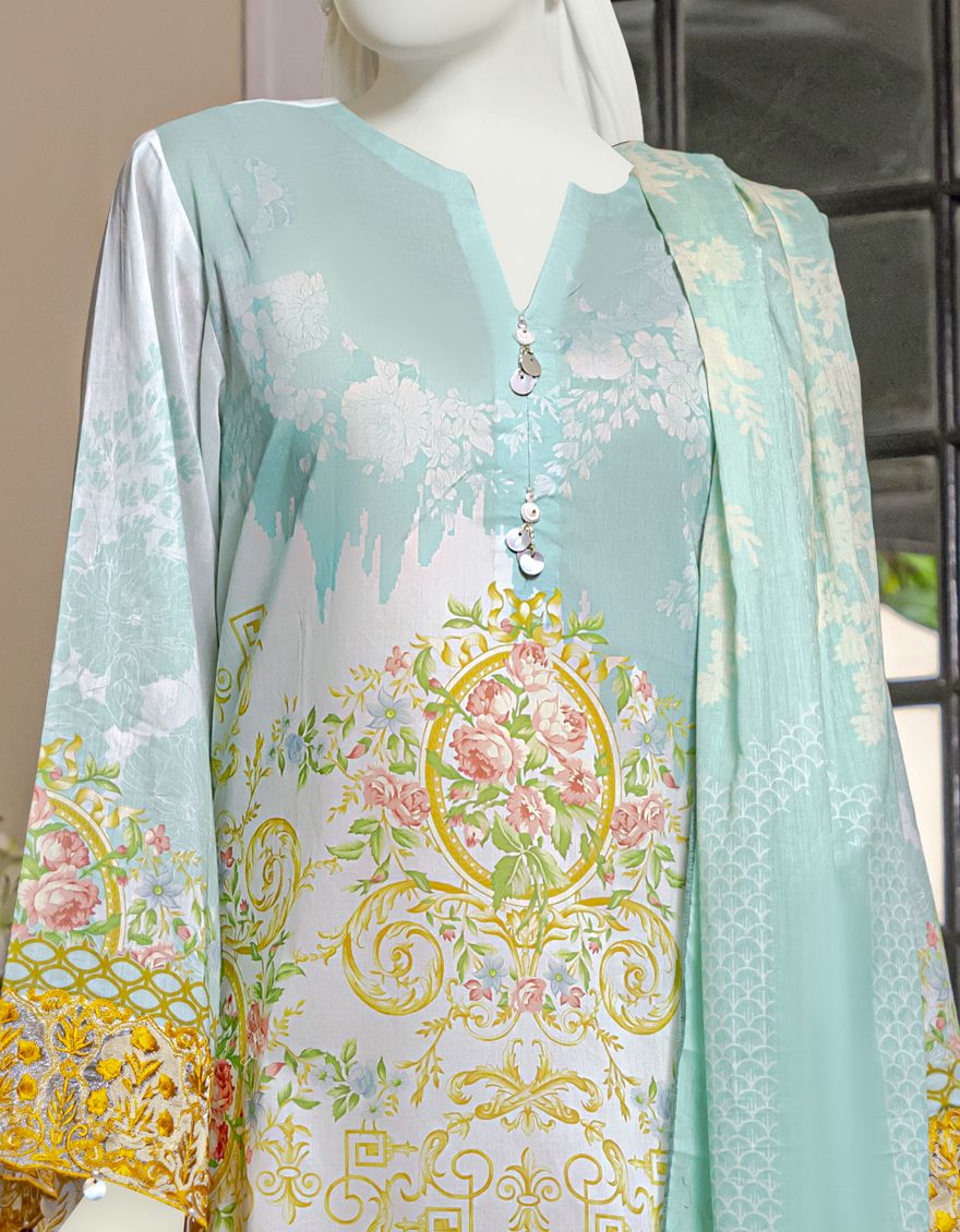 SKY BLUE 3PC UNSTITCHED | JLAWN-S-US-22-151 TOPAZ - Image 4
