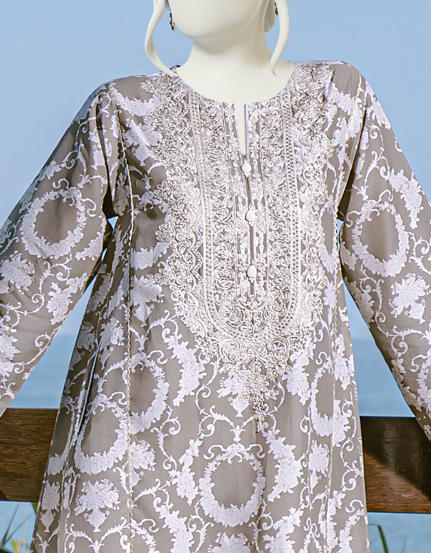GREY 3PC UNSTITCHED | JLAWN-S-US-22-164 STILA - Image 3