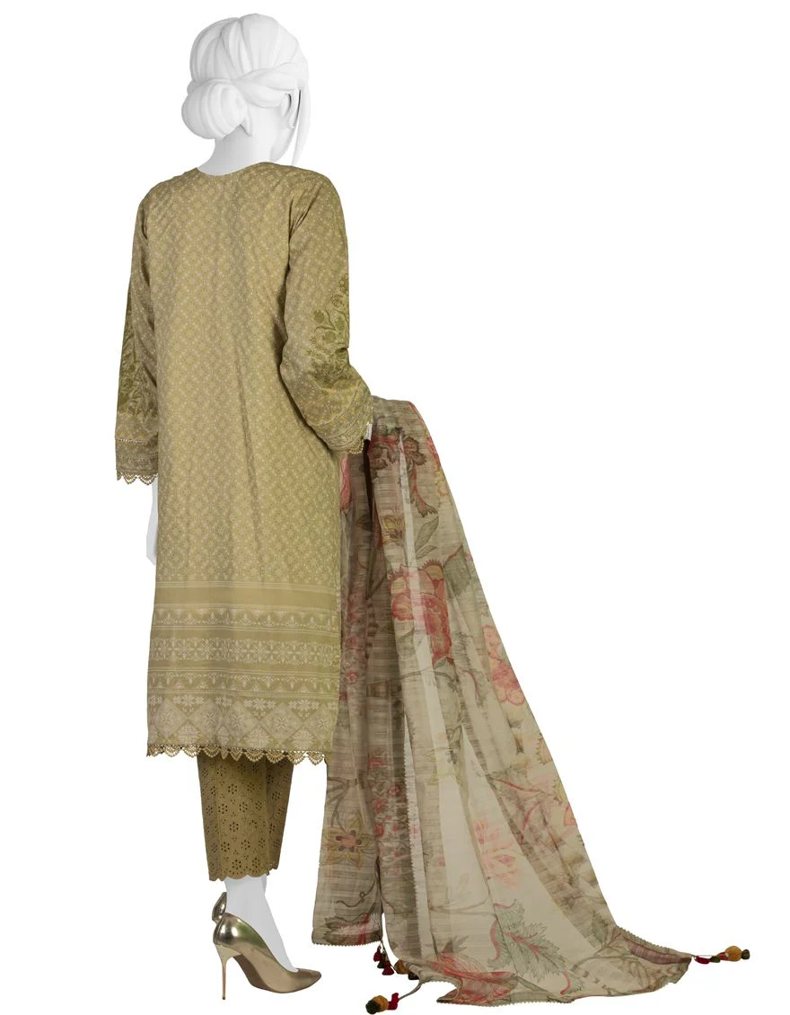 GOLD 3PC UNSTITCHED | JLAWN-S-US-22-170 IXIA - Image 2