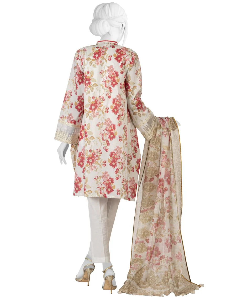 WHITE 3PC UNSTITCHED | JLAWN-S-US-22-180 THE BALM - Image 2