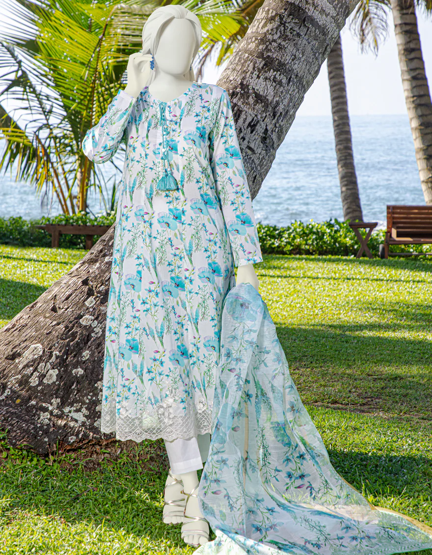 BLUE LAWN 3PC UNSTITCHED | JLAWN-S-US-22-181 AVEDA - Image 4
