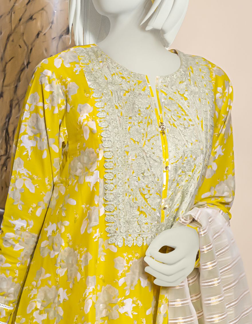 LIME 3PC UNSTITCHED | JLAWN-S-US-22-191 ENMEI - Image 2