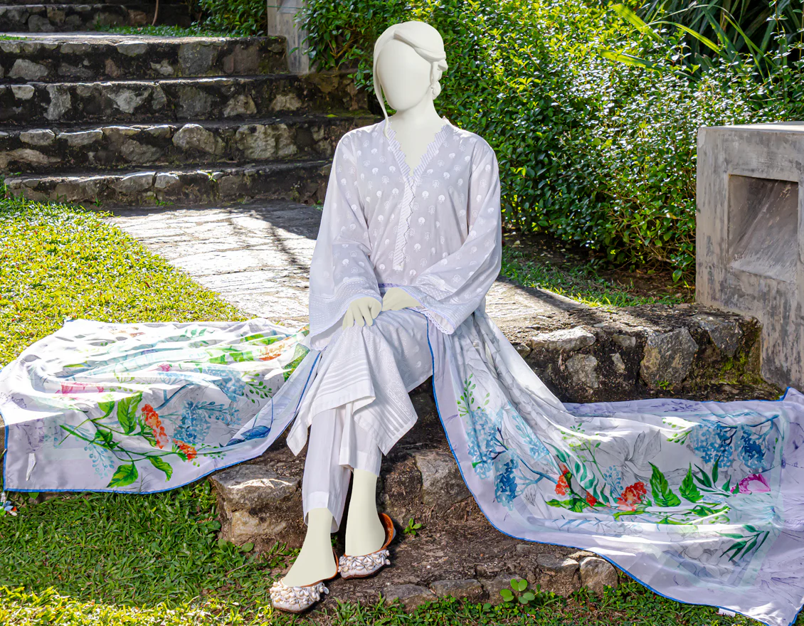 WHITE LAWN 3PC UNSTITCHED | JLAWN-S-US-22-193 DEREK - Image 2