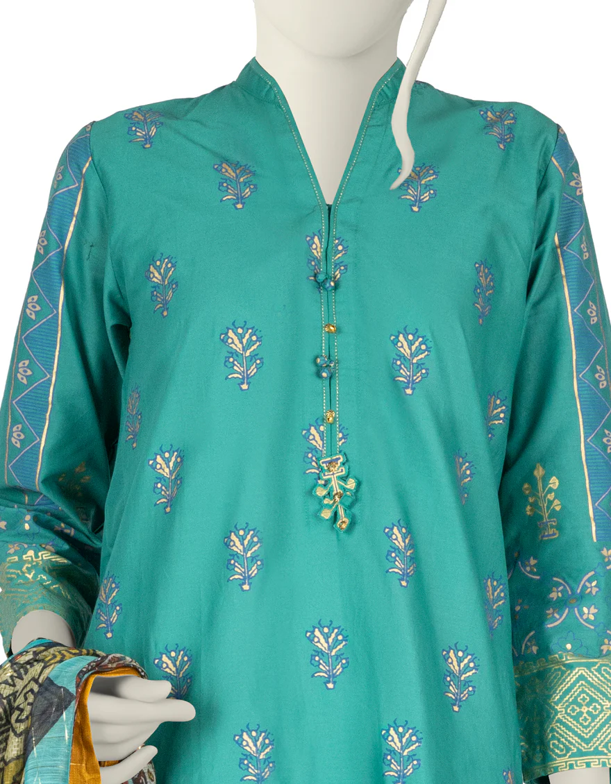 GREEN LAWN 3PC STITCHED | JLAWN-S-US-22-213/S HUDA - Image 3