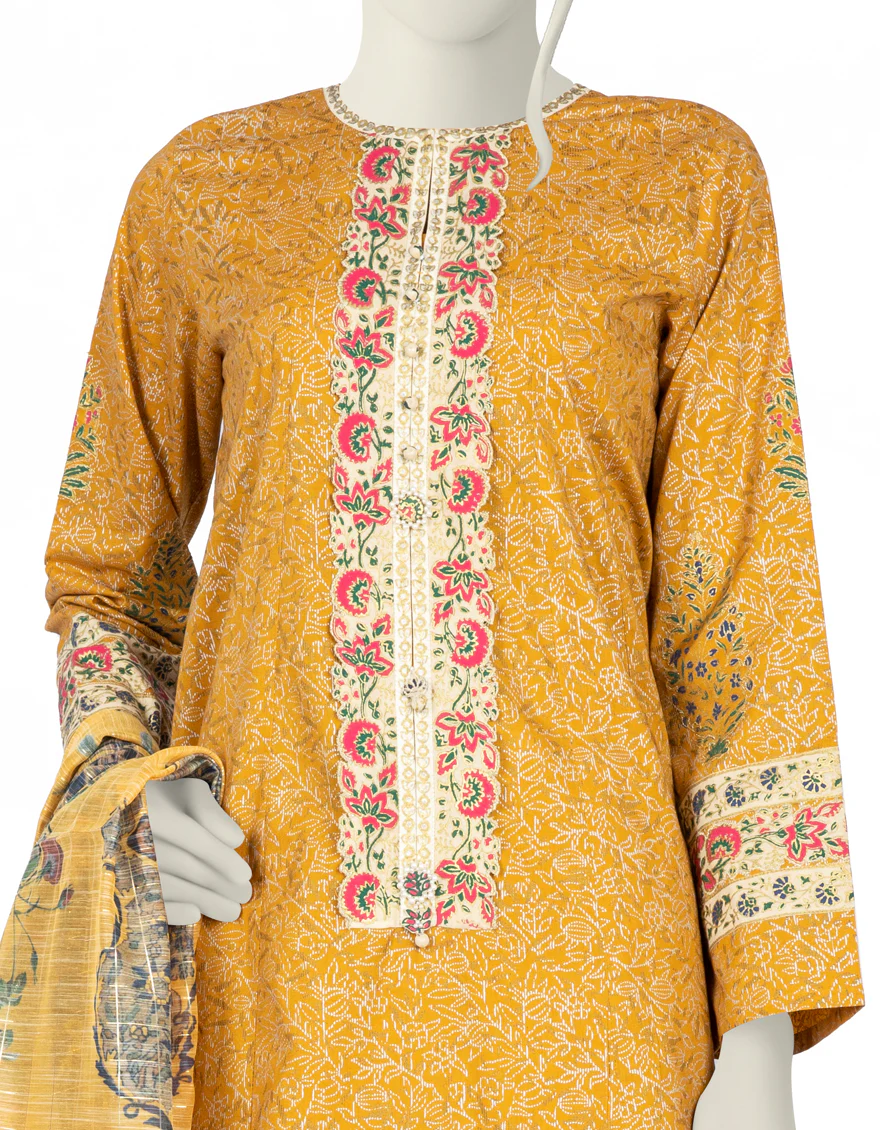 CHROME LAWN 3PC STITCHED | JLAWN-S-US-22-215/S ALIZA - Image 3