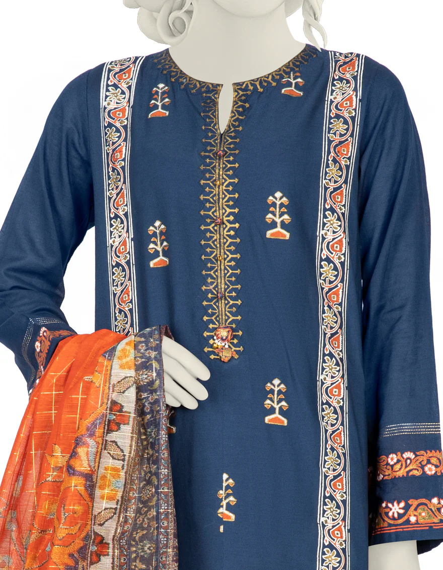 BLUE LAWN 3PC STITCHED | JLAWN-S-US-22-217/S MIRHA - Image 2