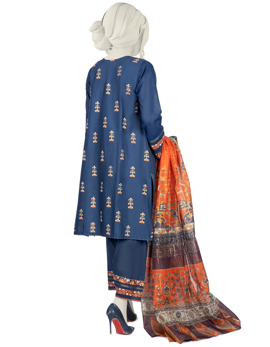 BLUE LAWN 3PC STITCHED | JLAWN-S-US-22-217/S MIRHA - Image 3