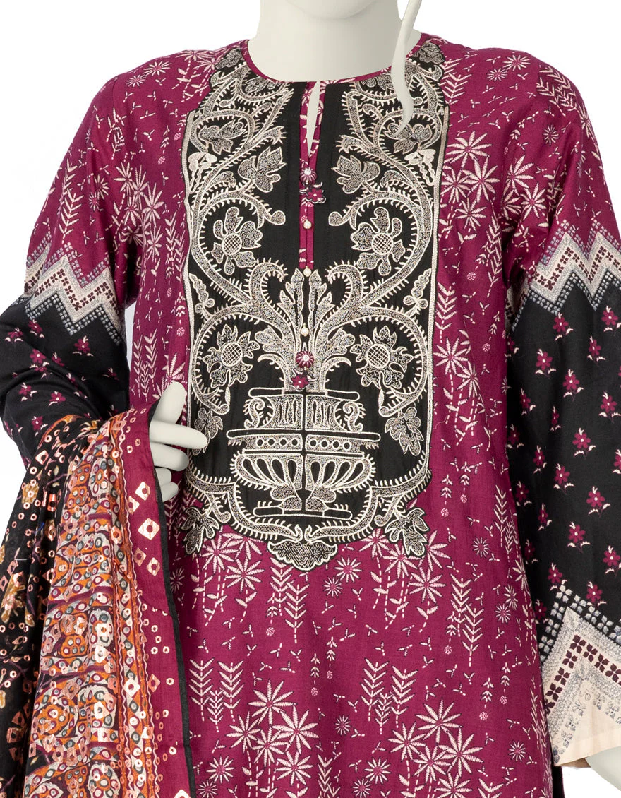 PURPLE LAWN 3PC STITCHED | JLAWN-S-US-22-229/S ELMA - Image 2