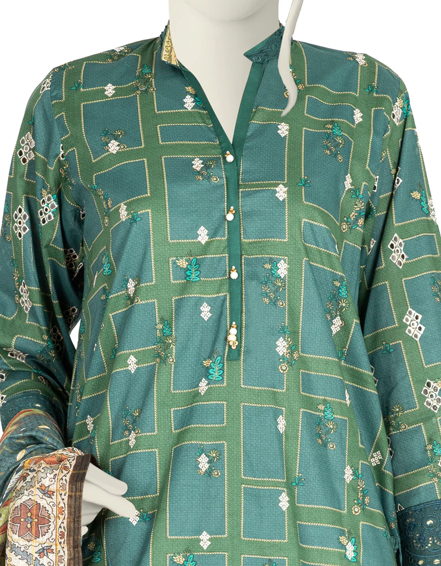 GREEN LAWN 3PC STITCHED | JLAWN-S-US-22-234/S IFA - Image 2
