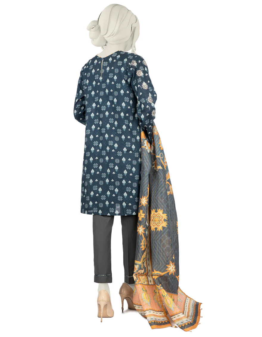 BLUE LAWN 3PC STITCHED | JLAWN-S-US-22-235/S SHARON - Image 2