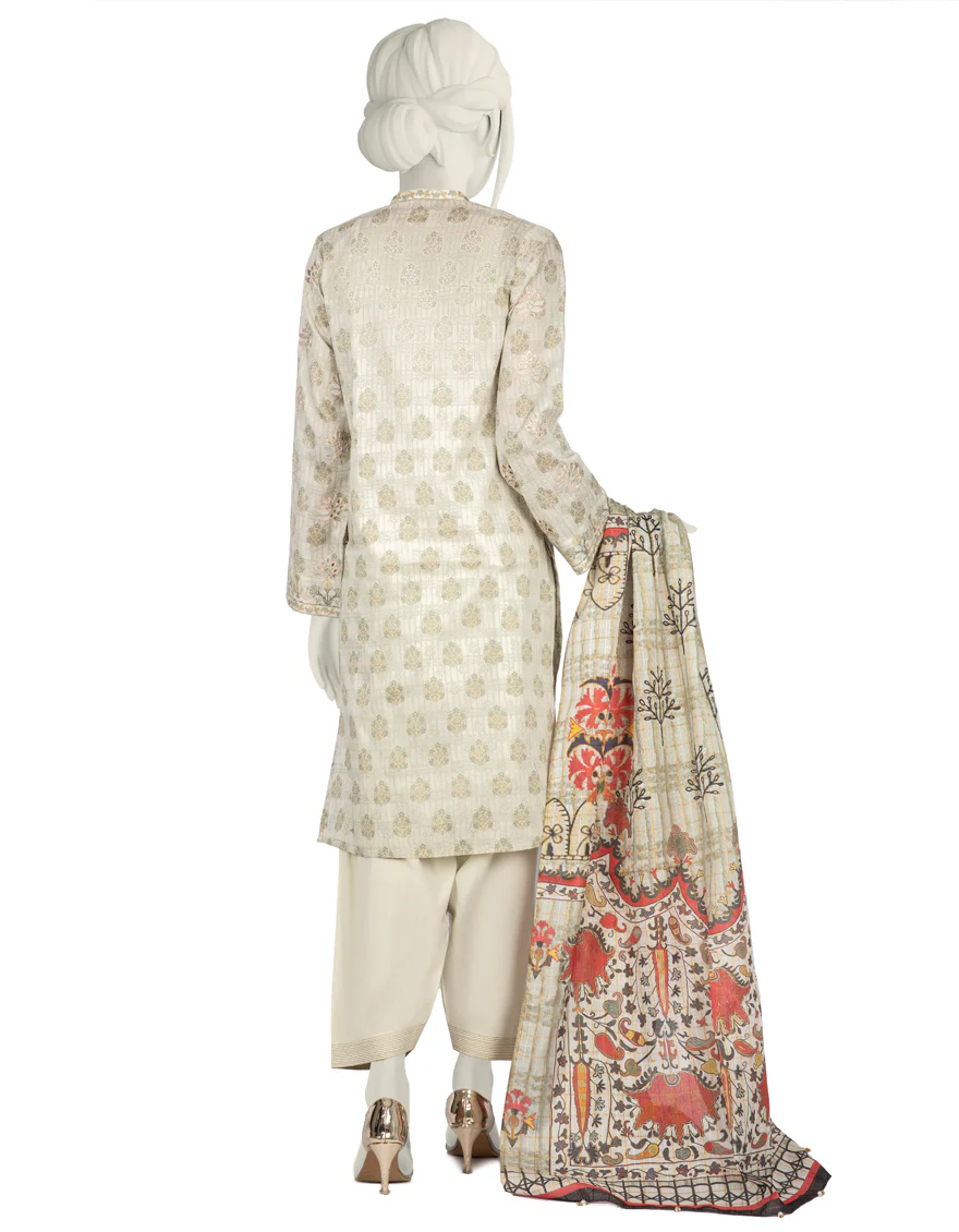 LIGHT GREEN LAWN 3PC STITCHED | JLAWN-S-US-22-236/S ZAINA - Image 2
