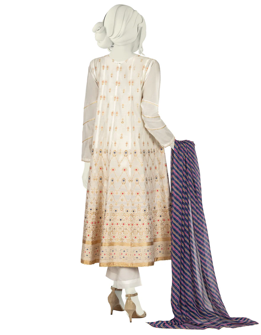 OFF WHITE JACQUARD 3PC STITCHED | JLAWN-S-US-22-238/S ARSH - Image 2