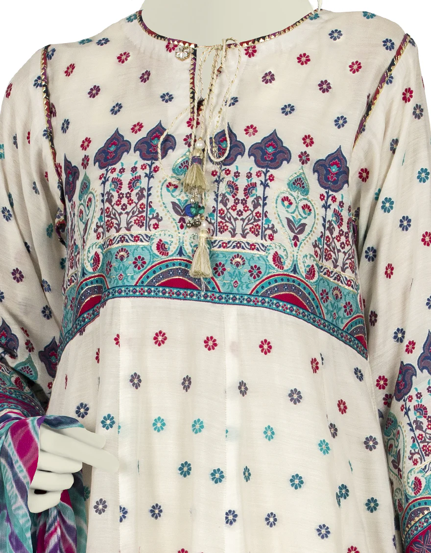 MULTICOLOR JACQUARD 3PC STITCHED | JLAWN-S-US-22-239/S IZZAH - Image 3