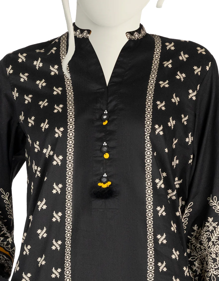 BLACK LAWN 3PC STITCHED | JLAWN-S-US-22-247/S MINHAH - Image 3