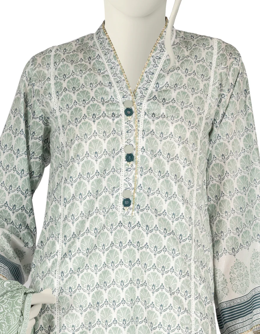 OFF WHITE LAWN 3PC STITCHED | JLAWN-S-US-22-252/S ACHILLES - Image 3